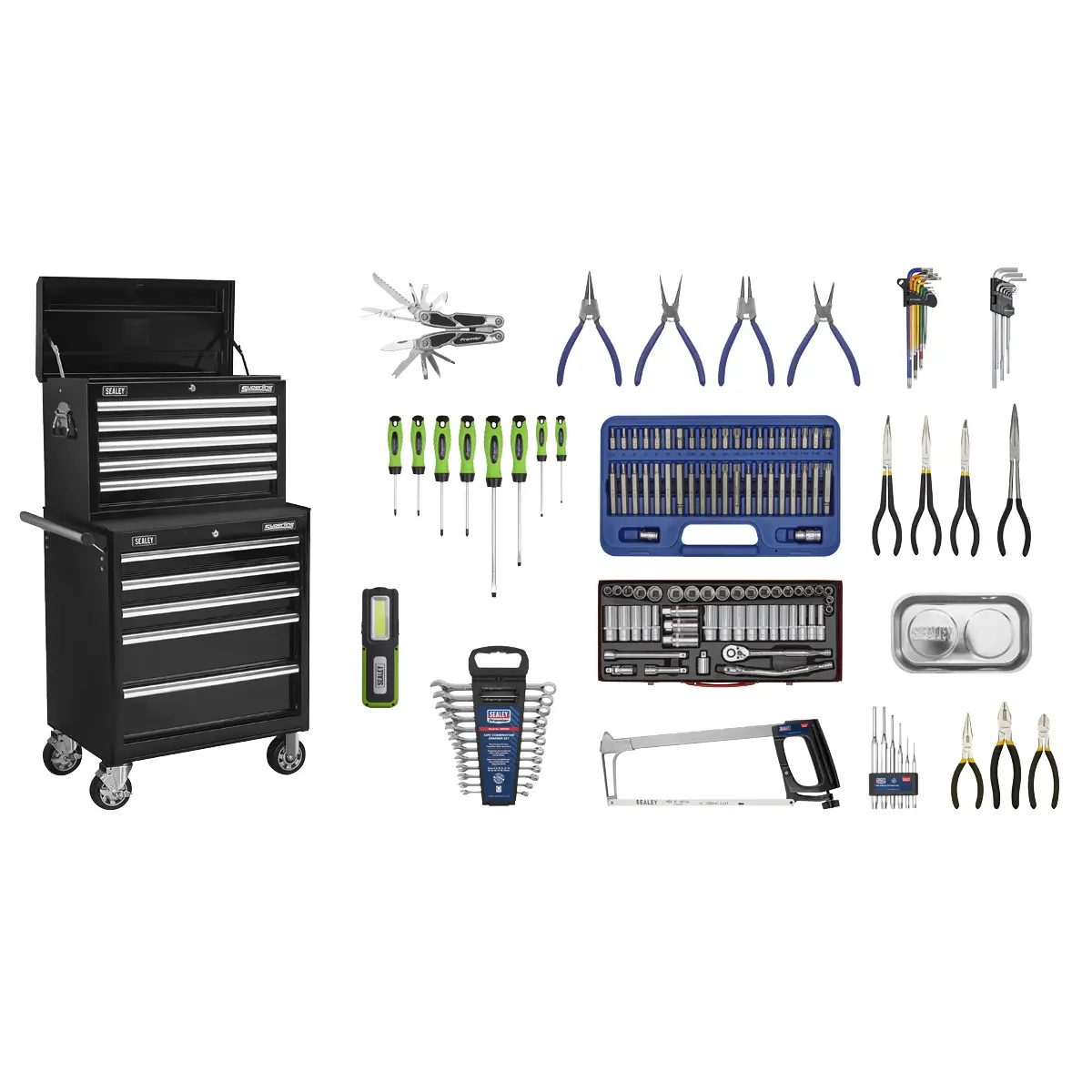 Superline Pro Superline Pro Topchest  Rollcab Combination 10 Drawer With 148Pc … 1
