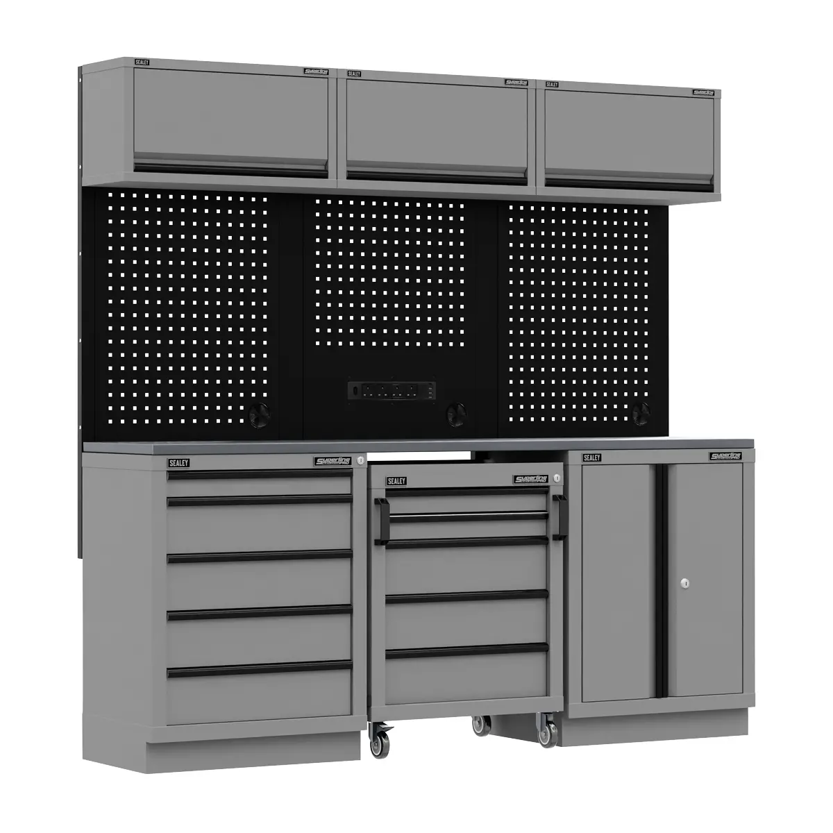 Superline Pro Superline Pro Black Edition Storage System With Stainless Worktop… 2