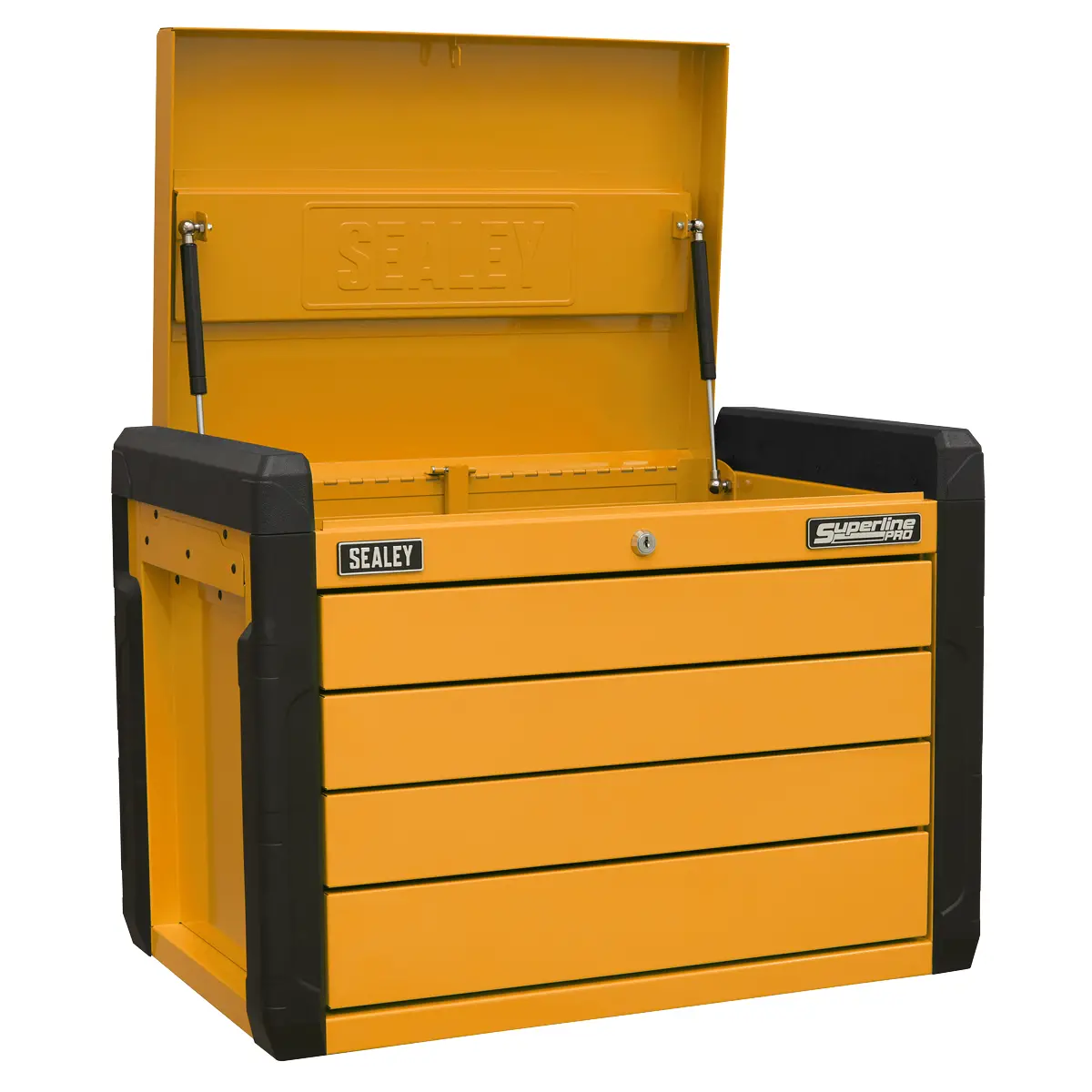 Superline Pro Superline Pro® Push-To-Open Topchest 4-Drawer - Orange Appd4o 1