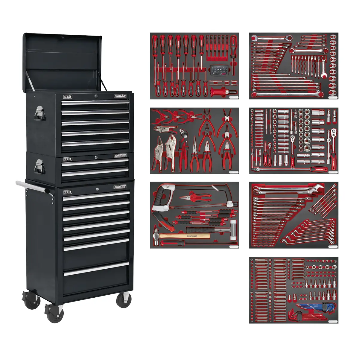 Superline Pro Superline Pro Tool Chest Combination 14 Drawer With 446Pc Tool Ki… 1