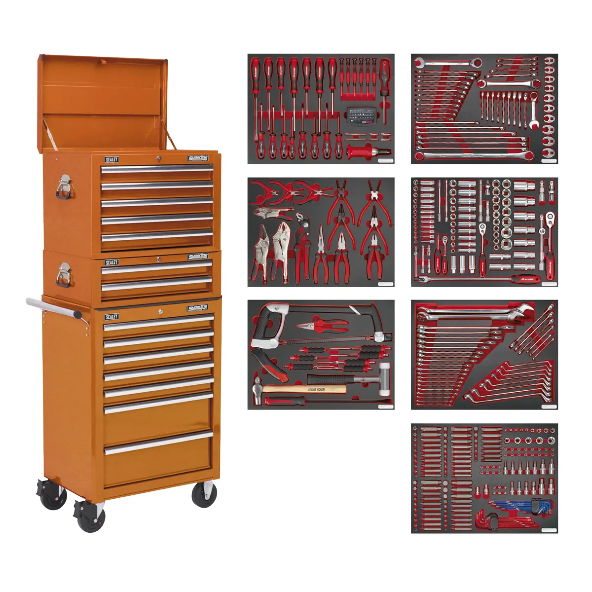 Superline Pro Superline Pro Tool Chest Combination 14 Drawer With 446Pc Tool Ki… 1