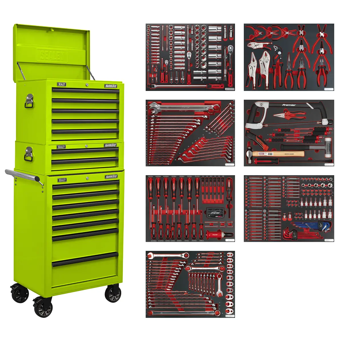 Superline Pro Superline Pro Tool Chest Combination 14 Drawer With 446Pc Tool Ki… 1