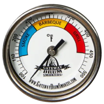 Gateway Drum Smokers® 3" Custom Dial Thermometer 1