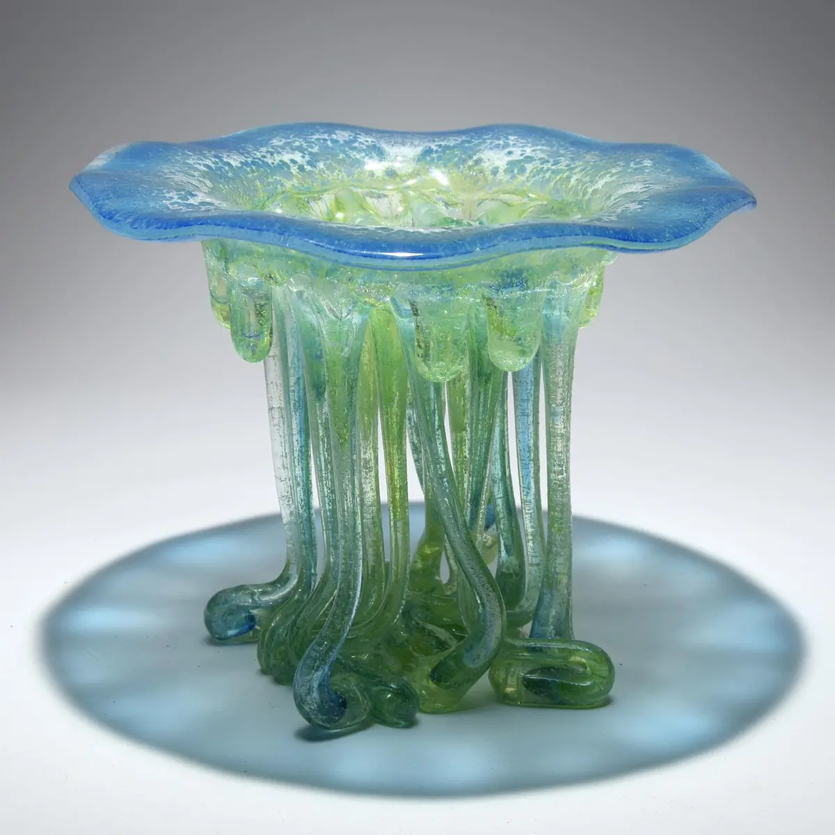 Turquoise Fluo Flower 1