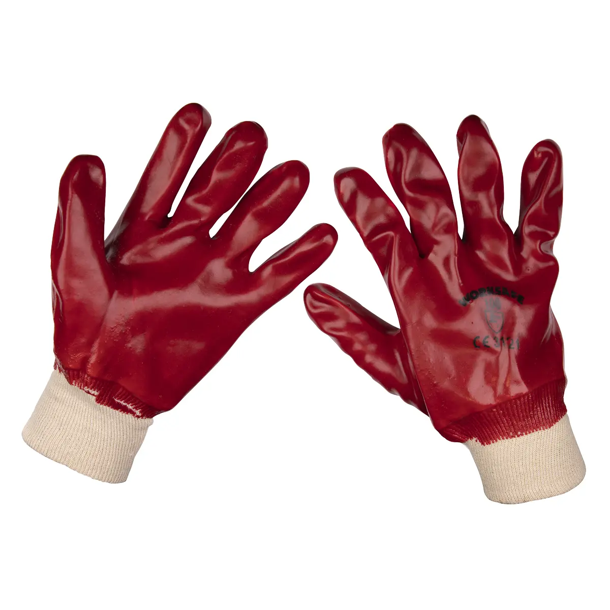 Worksafe® Pvc Knit Wrist Gloves, X-Large - Pack Of 12 Pairs 9106Xl/12 1