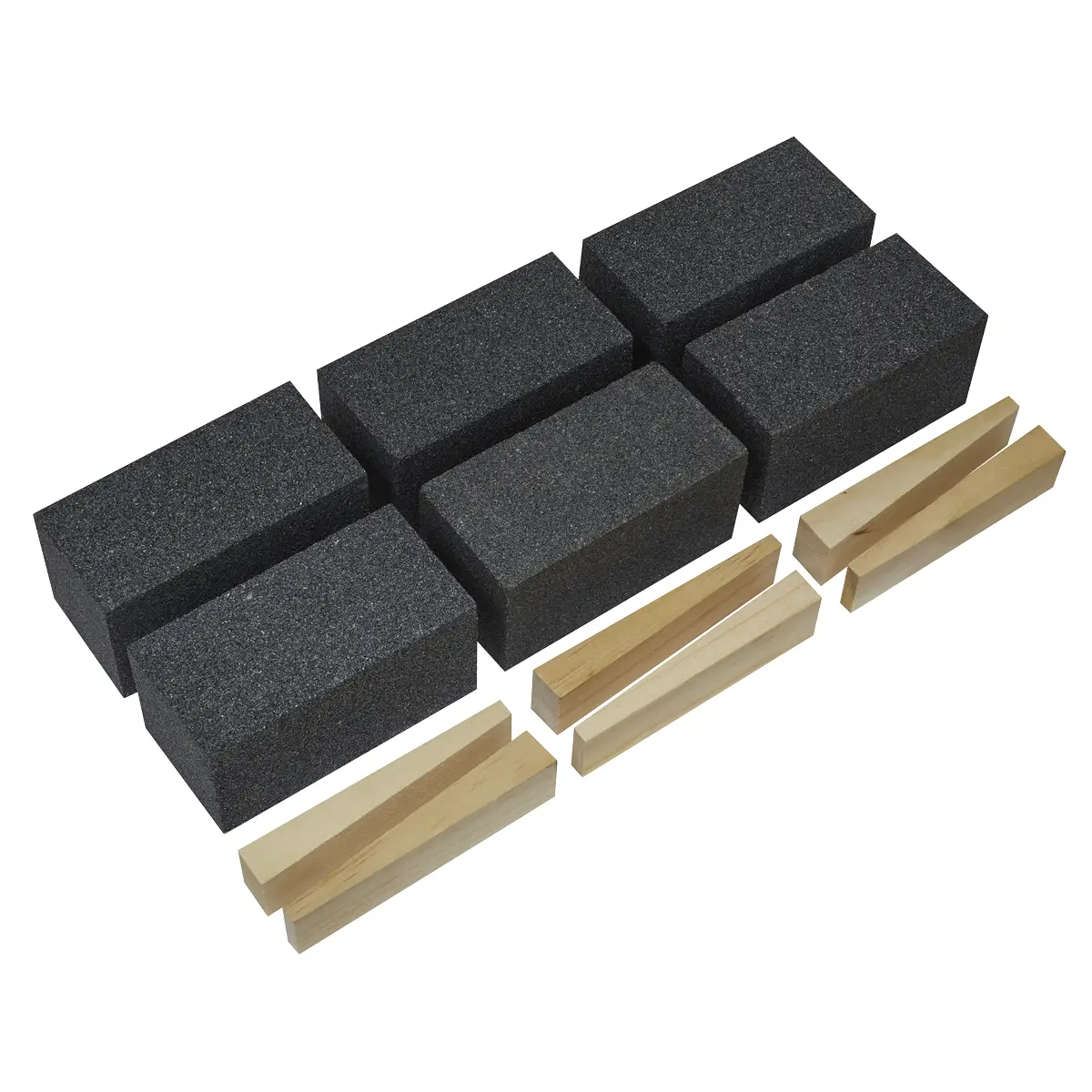 Worksafe® 50 X 50 X 100Mm Floor Grinding Block 36Grit - Pack Of 6 Fgb36 1
