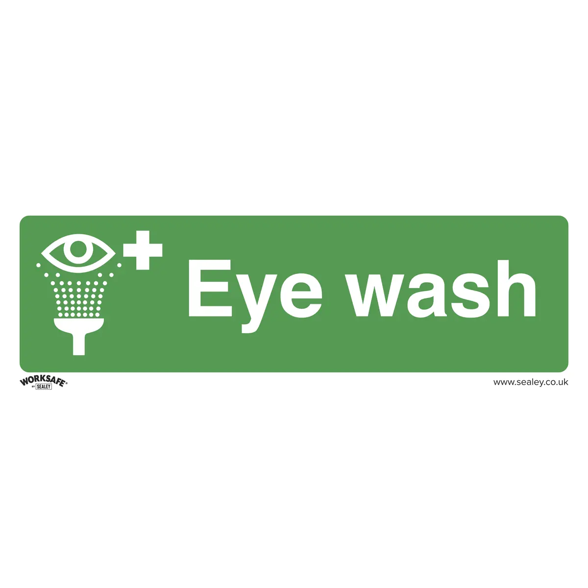 Worksafe® Eye Wash Safety Sign - Self-Adhesive Vinyl Ss58v1 1