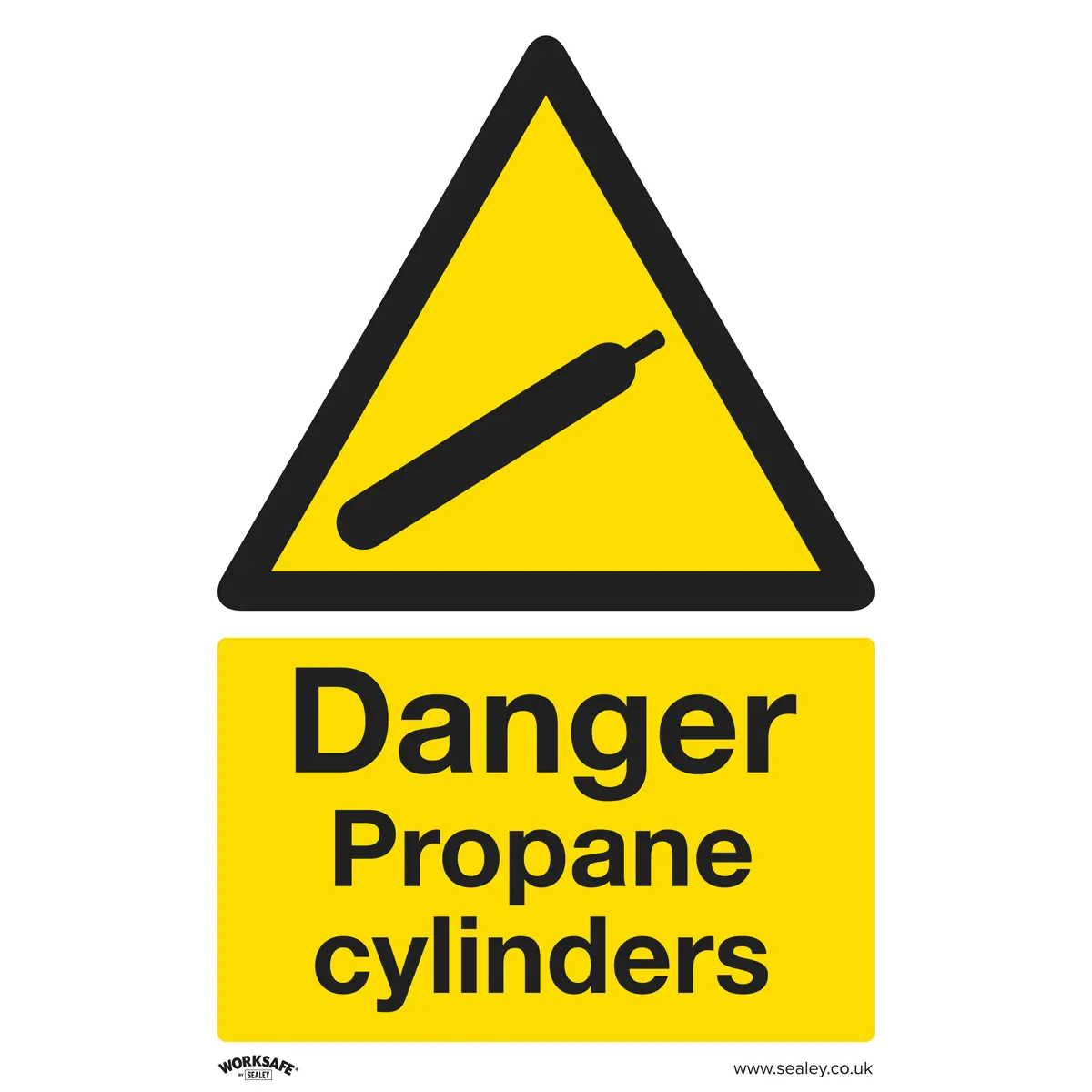 Worksafe® Danger Propane Cylinders Safety Sign - Rigid Plastic Ss62p1 1