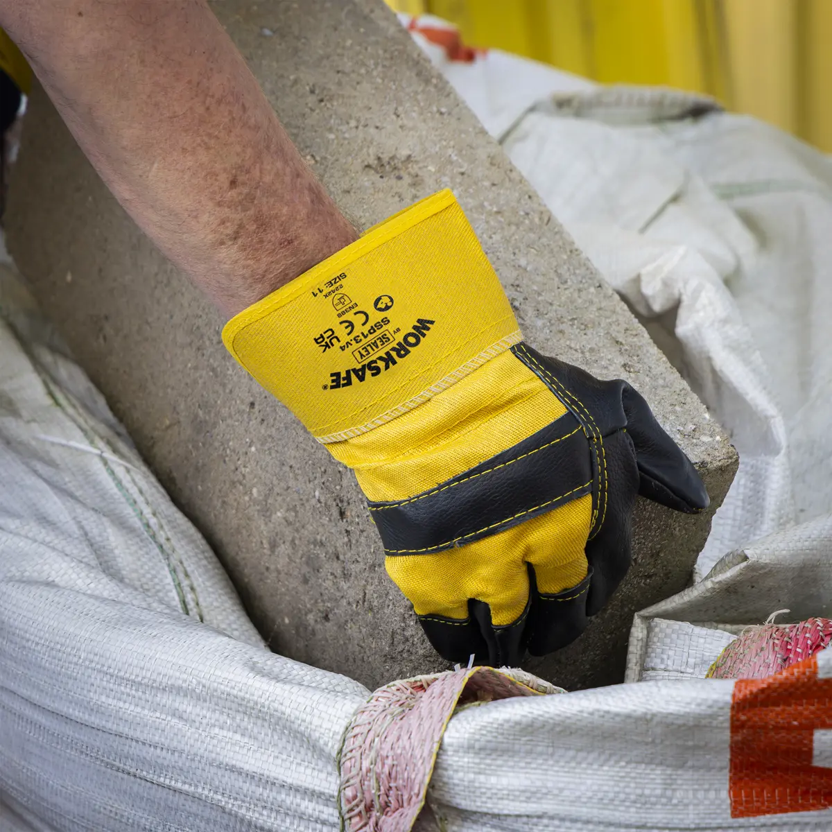 Worksafe® Rigger's Gloves With Hide Palm - Pack Of 6 Pairs Ssp13/6 2