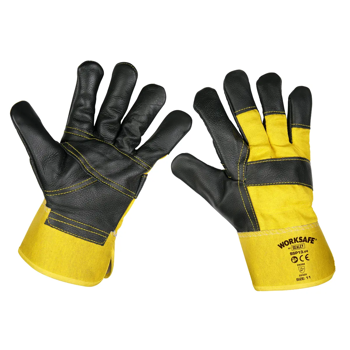 Worksafe® Rigger's Gloves With Hide Palm - Pair Ssp13 1