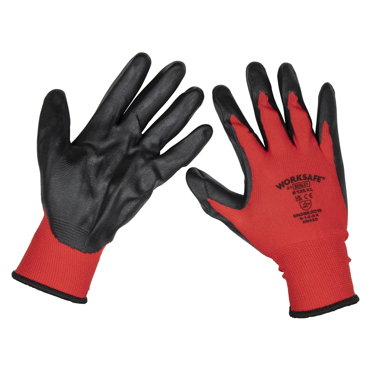 Worksafe® Nitrile Palm Gloves, X-Large - Pack Of 6 Pairs Tsp125xl/6 1
