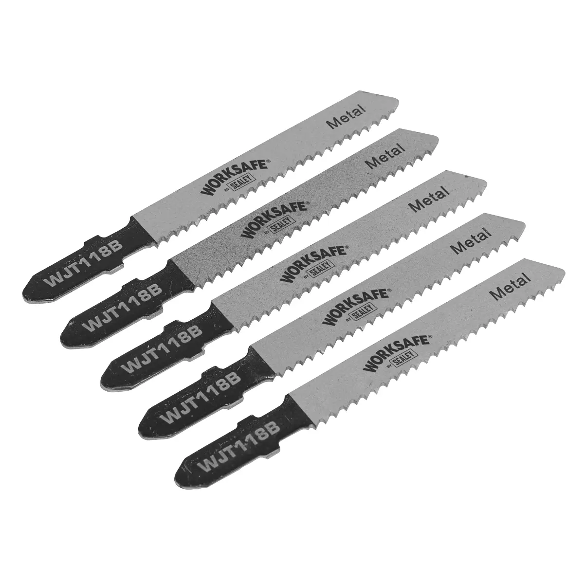 Worksafe® Jigsaw Blade For Metal 55Mm 12Tpi - Pack Of 5 Wjt118b 1
