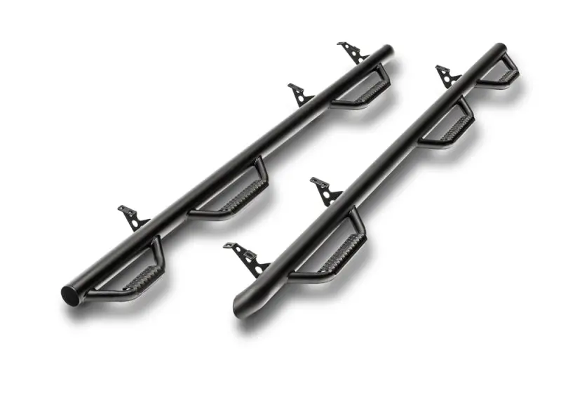 N-Fab Texalium Black Nerf Steps – 3" Wide, Bed Access Side Steps For 2017 Ford F-250/F-350 Super Duty Crew Cab (6.75' Bed) 1