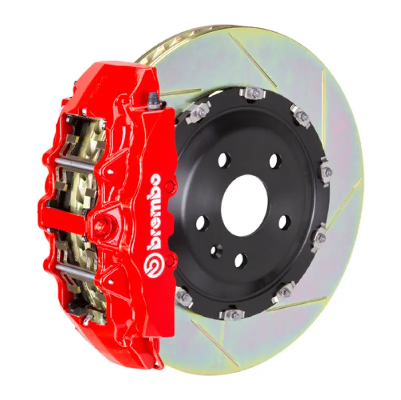 Brembo Gran Turismo Big Brake Kit For Audi A4/S4 (2009–2016) And A5/S5 (2008–2017) – Front 6-Piston Calipers With 380X34Mm Two-Piece Slotted Rotors 1