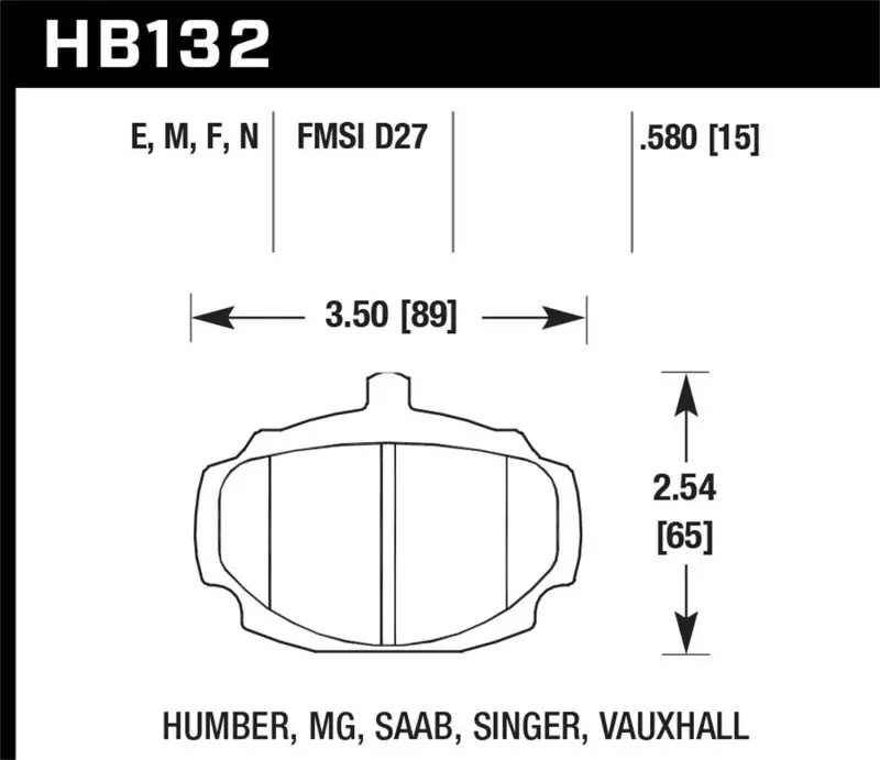 Hawk Hp+ Street Brake Pads 1