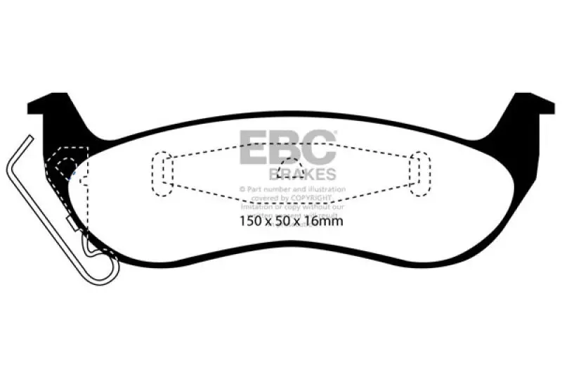Ebc Ultimax2 Rear Brake Pads For 2003–2011 Ford Crown Victoria 4.6L 1