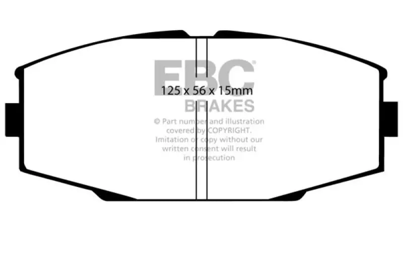 Ebc Yellowstuff High-Performance Front Brake Pads For 1986–1992 Toyota Supra 2.8L 1