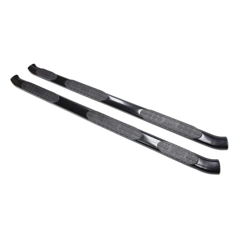 Westin Pro Traxx 5 Oval Nerf Step Bars – 2007–2018 Chevy Silverado/Sierra 2500/3500 Crew Cab (8Ft Bed, Excludes Dually) – Black 1