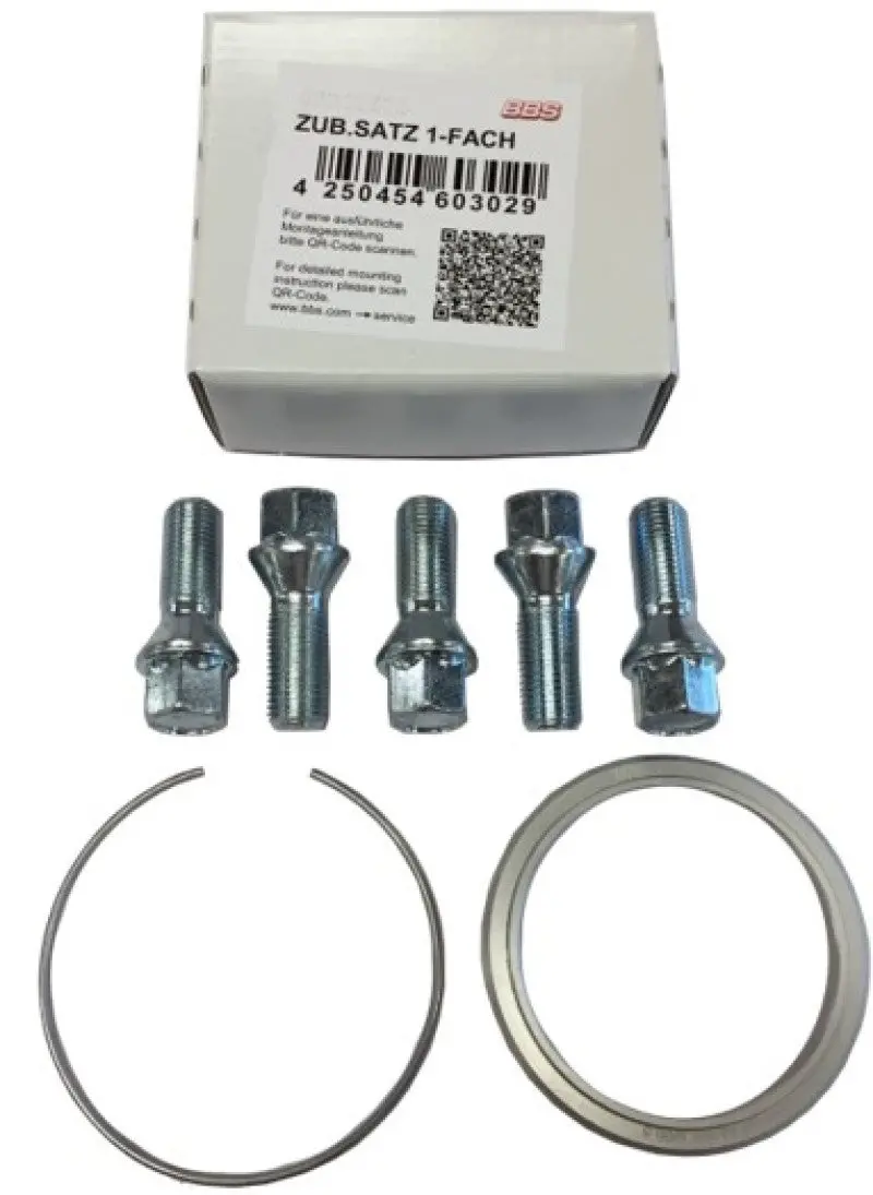 Bbs Pfs Wheel Fitment Kit For Mercedes – Includes 82Mm Hub Ring, Clip & Lug Bolts 1