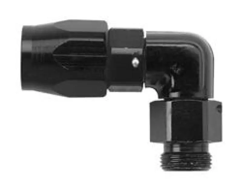 Fragola -10An 90-Degree Hose Fitting With 3/4 Npt Male Thread – Black Anodized 1