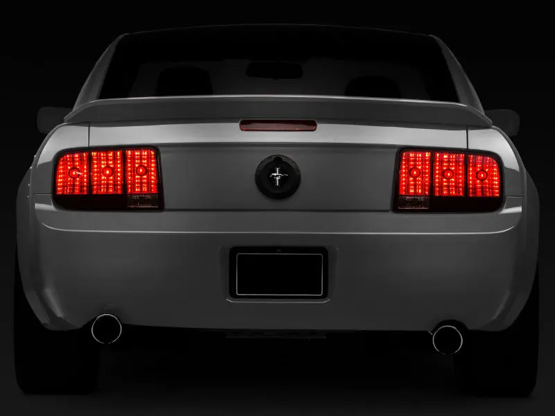 Raxiom Black-Housing Tail Lights With Smoked Lenses For 2005–2009 Ford Mustang 2