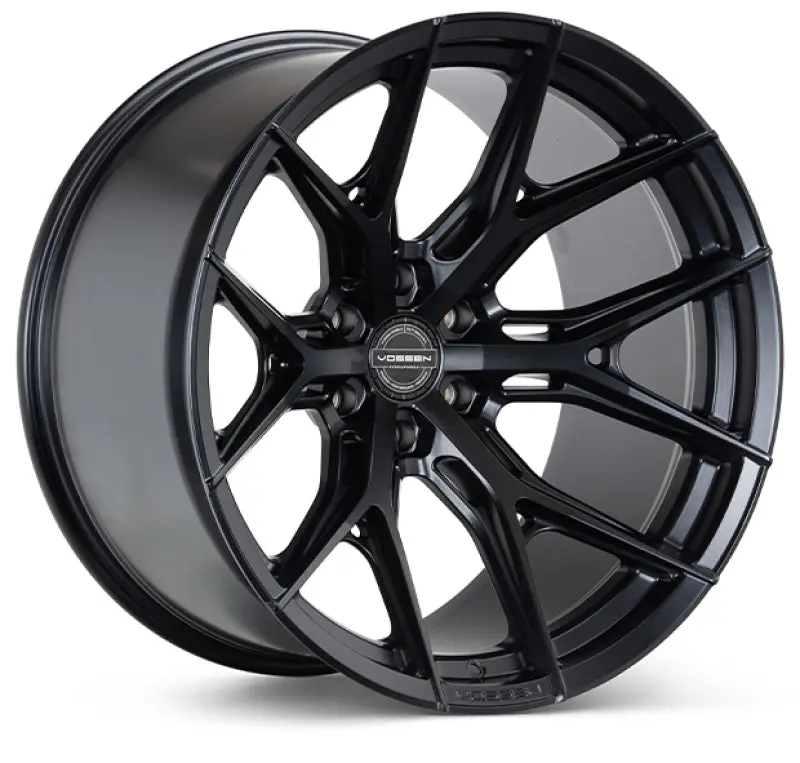 Vossen Hf6-4 Forged Aluminum Wheel – 22X12 Inches, 6X135 Bolt Pattern, Et-44 Offset, Ultra-Deep Face, Satin Black Finish (87.1Mm Hub Bore) 1