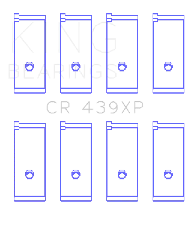 King Performance Rod Bearing Set For Acura B17A1/B18A1/B18B1 – 0.25Mm Oversize 1