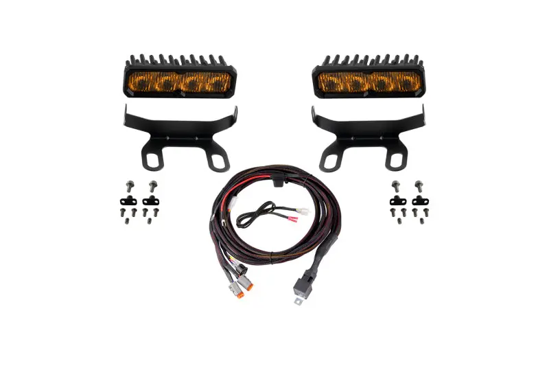 Diode Dynamics Ss6 Led Fog Light Kit For 2013–2018 Ram 1500 – Yellow Output, 3000K Color Temperature 1