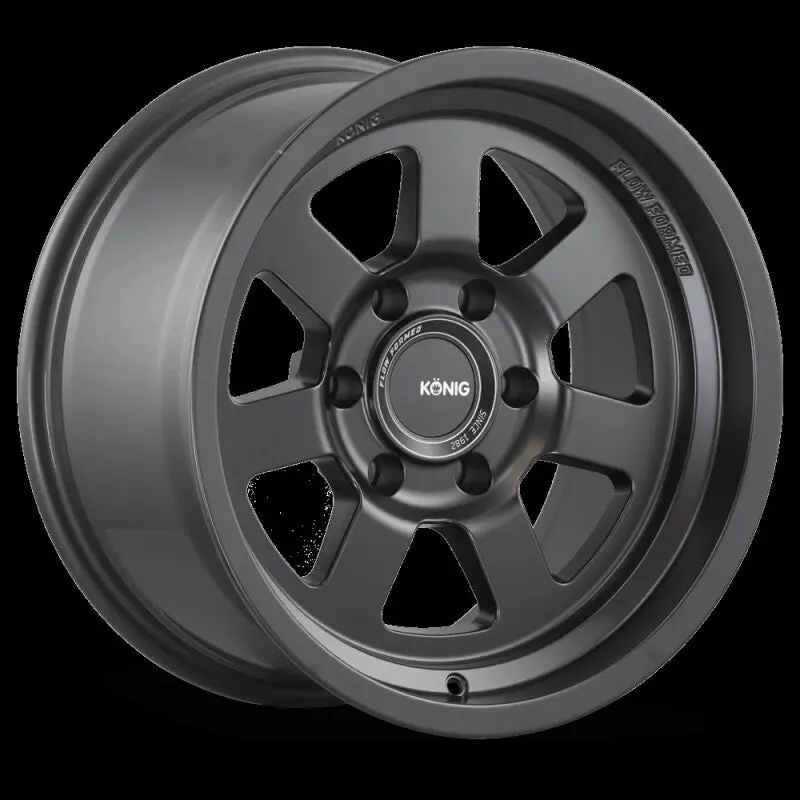 Konig Ht2 Alloy Wheel – 18X9", 5X127Mm Bolt Pattern, 0Mm Offset, Matte Black Finish 1