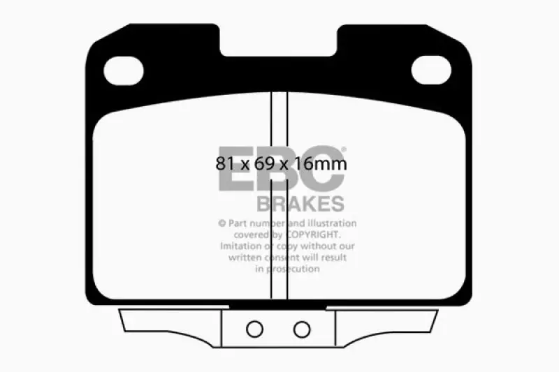 Ebc Redstuff Rear Brake Pads For 1994–1996 Dodge Stealth 3.0L 4Wd 1