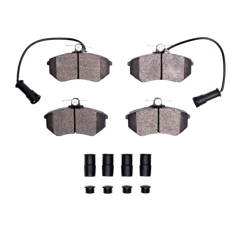 R1 Semi-Metallic Front Brake Pad And Hardware Kit For 1983–1991 Audi 100 Quattro 1