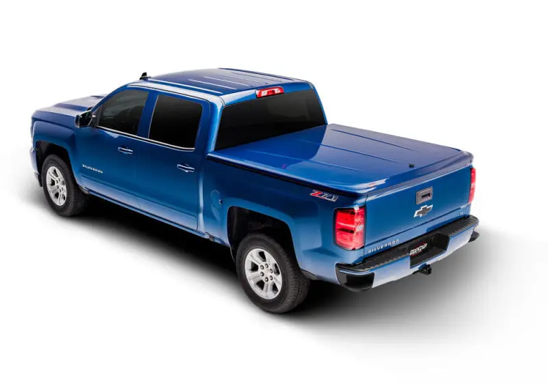 Undercover Lux Tonneau Cover – Soft Tri-Fold Bed Cover In Sonoma Jewel Red For 2014–2015 Gmc Sierra 1500 (5.8' Bed) 1