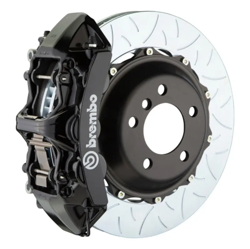 Brembo Gt Braking System For 2013–2017 Audi Q5 3.0T/3.0Tdi/Hybrid – Front 6-Piston Calipers With 380X32Mm Two-Piece Slotted Rotors (Type 3, Black Finish) 1
