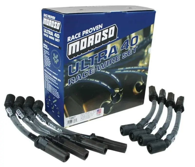 Moroso Ultra 40 Ignition Wire Set For Gm Ls Engines – Coil-On-Plug, 9.75In Length, Black Sleeving 1