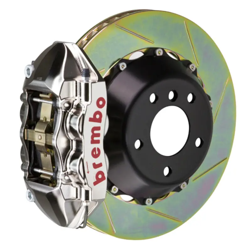 Brembo Gtr Rear Big Brake Kit For 2003–2016 Phantom Sedan/Coupe – 4-Piston Calipers, 380X28Mm Two-Piece Slotted Rotors, Nickel Finish 1