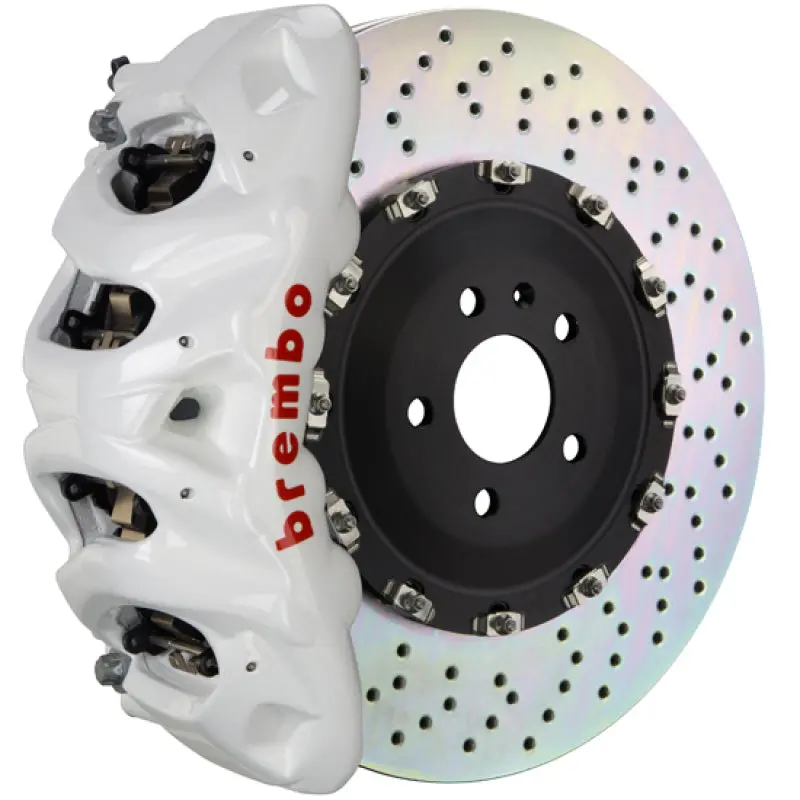 Brembo Gt Big Brake Kit For 2009–2016 Porsche Panamera – Front, 8-Piston Calipers, Drilled 412X38Mm Rotors 1