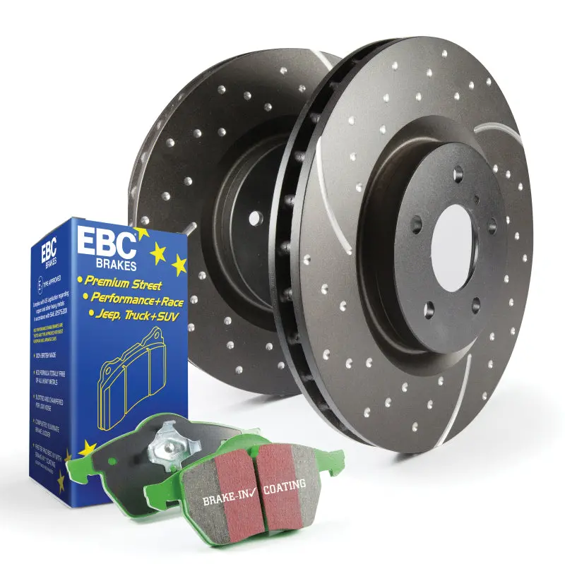 Ebc S10 Brake Kit – Greenstuff High-Friction Pads Paired With Gd-Series Slotted Rotors For Balanced Street Performance 1