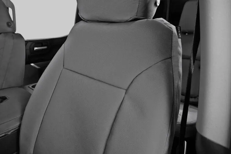 Covercraft Endura Precisionfit Front-Row Seat Covers For 2019–2021 Chevrolet Silverado – Silver 1