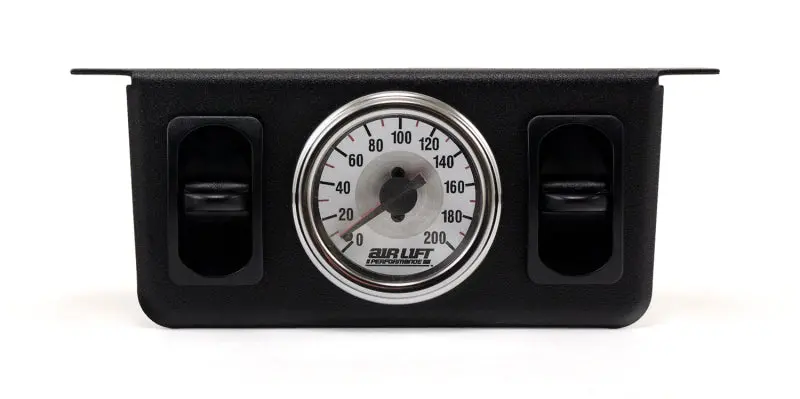Air Lift Dual Analog Needle Gauge With Dual Paddle Switches – 0–200 Psi Range 1