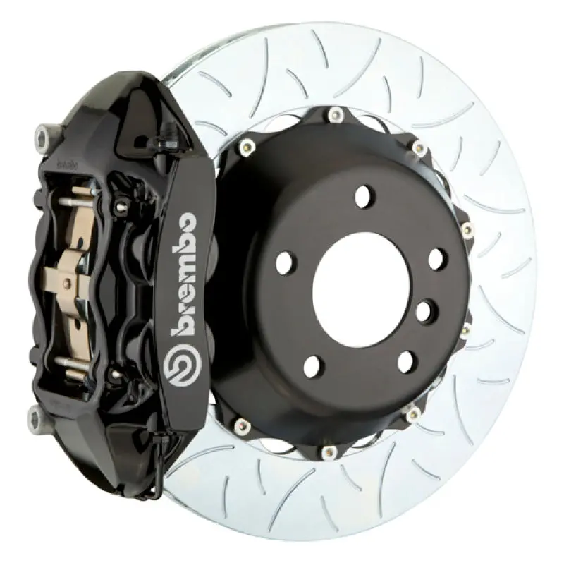 Brembo Gt Big Brake Kit – Rear, 4-Piston Calipers With 380X28Mm Slotted Two-Piece Rotors For 2006–2008 Audi Rs4 1