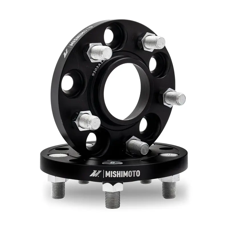 Mishimoto Black Wheel Spacers For 5X120 Bolt Pattern – 67.1Mm Hub Bore, 15Mm Thickness, M14 Thread 1