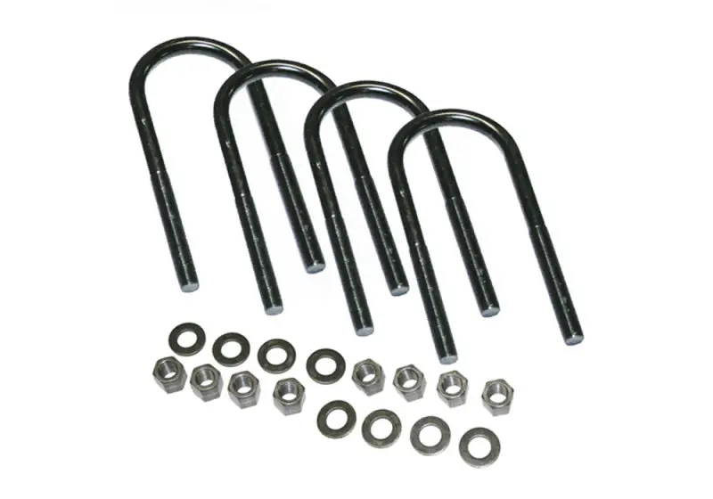 Superlift U-Bolt Kit – 4-Pack, 9/16" X 3-1/8" X 10" Round Design With Mounting Hardware 1
