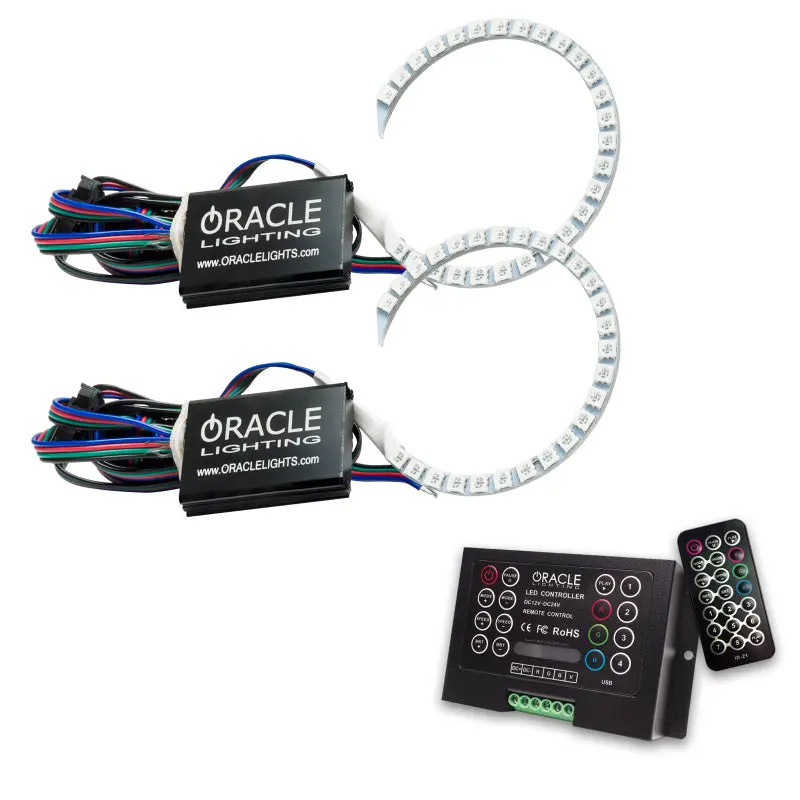 Oracle Colorshift Led Halo Headlight Kit – Compatible With 2018–2021 Ford Mustang (2-Year Warranty) 1