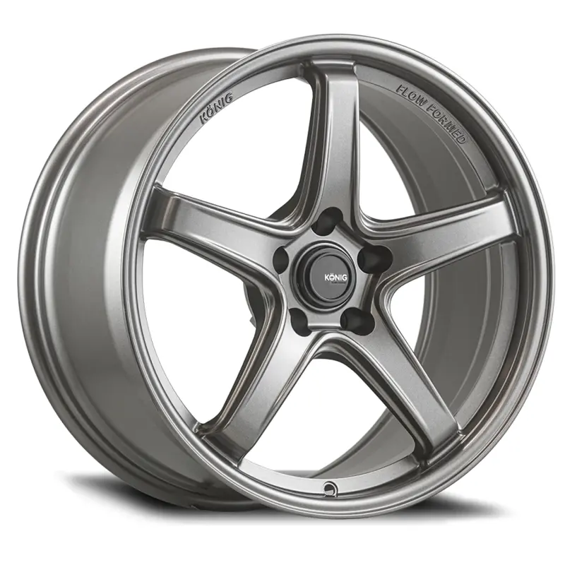 Konig Hypergram Flow-Formed Alloy Wheel: 17X9", 5X112Mm, Et42, Matte Grey Finish 1