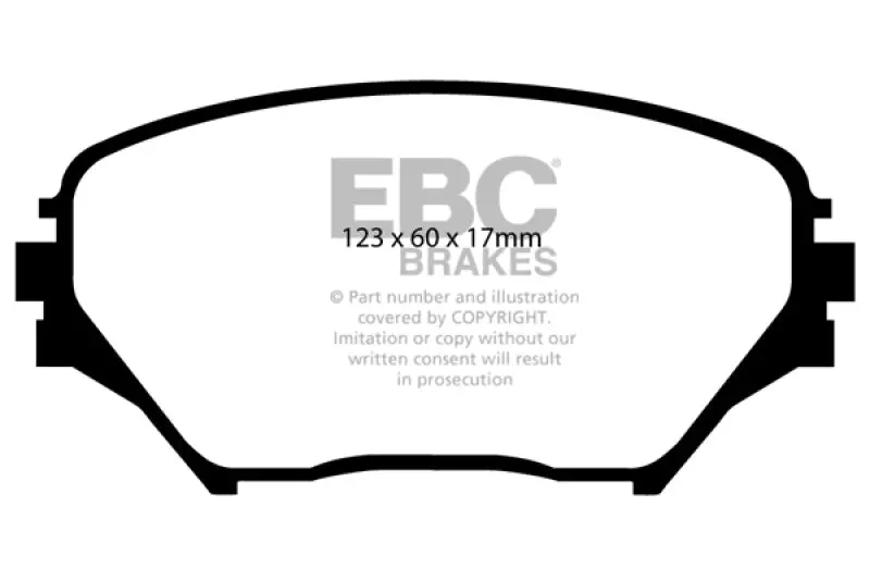 Ebc Ultimax2 Front Brake Pads For 2001–2003 Toyota Rav4 (2.0L) 1
