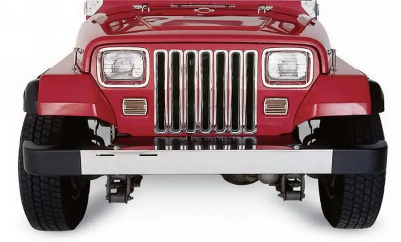 Rampage 1997-2006 Jeep Wrangler(Tj) Grille Inserts - Chrome 1