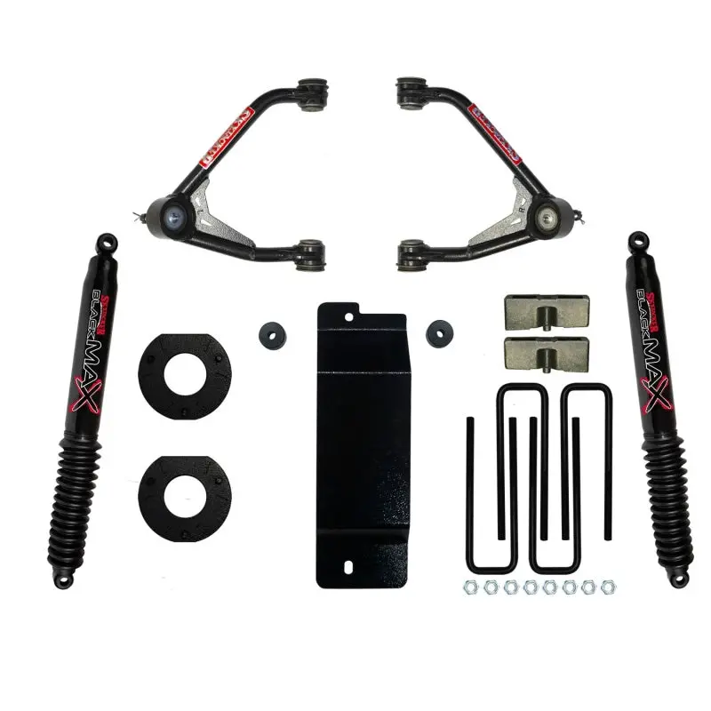 Skyjacker Uca Lift Kit With Rear Max B8500 Shocks For 2014–2016 Gm 1500 4Wd (3.5–4 In, Aluminum Or Steel Uca) 1
