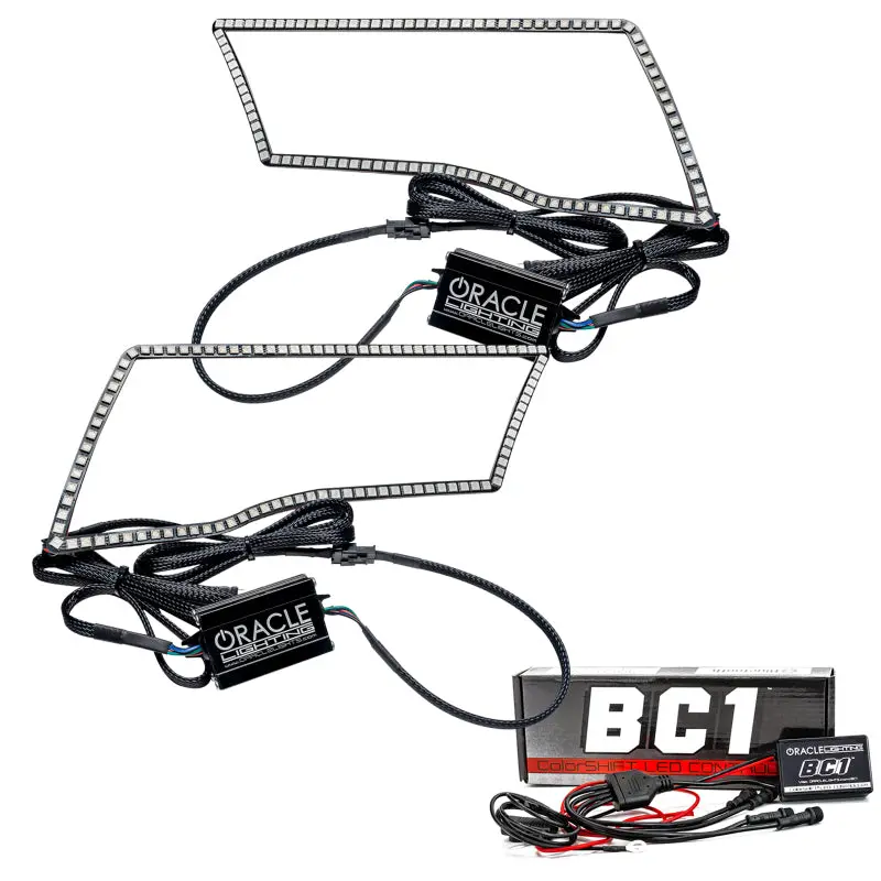 Oracle Colorshift Led Halo Headlight Kit For 2009–2018 Dodge Ram – Includes Bc1 Controller 1