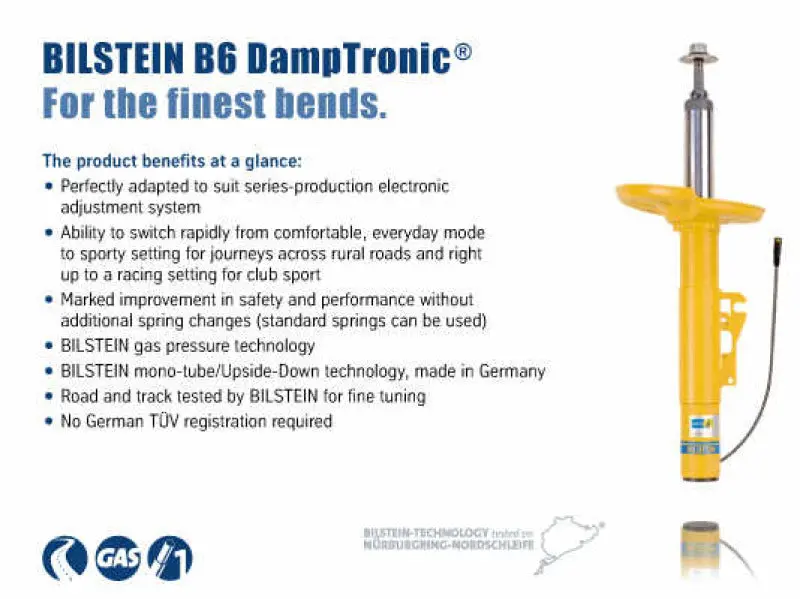 Bilstein B6 Damptronic Rear Shock For 2006–2010 Bmw M6 (E63) With Edc Suspension 1