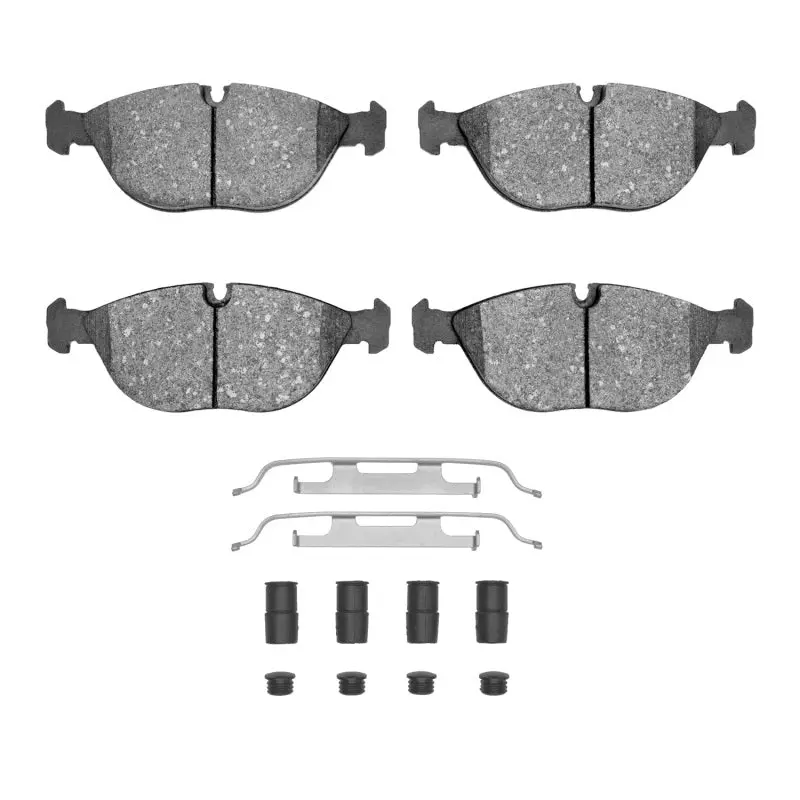R1 Front Semi-Metallic Brake Pads & Hardware Kit For 1995–2006 Audi Tt Quattro 1